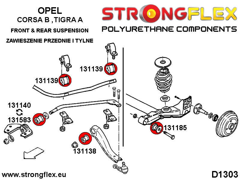 Rear subframe bush SPORT