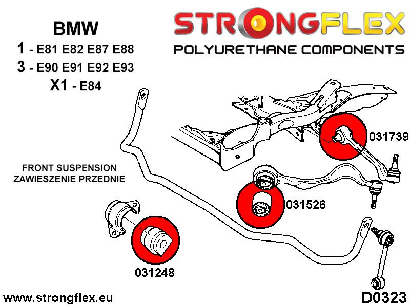 Front wishbone bush SPORT