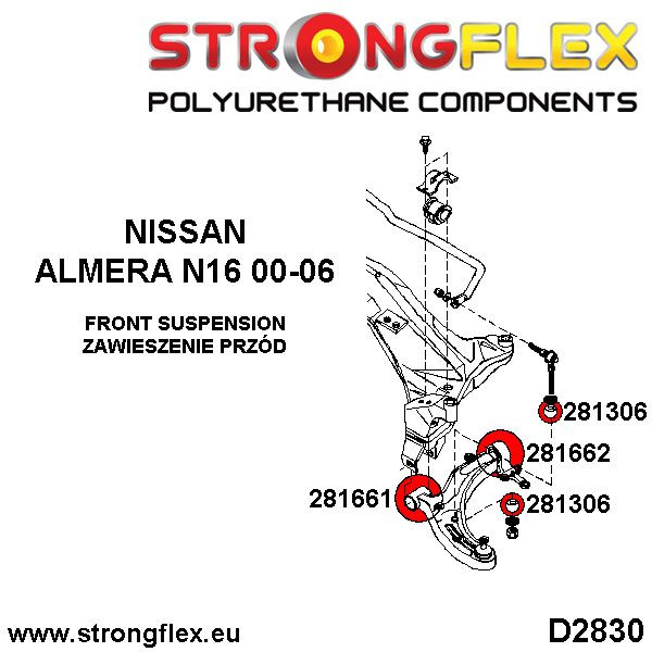 Front lower arm front bush
