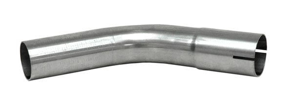 Bent exhaust tube 45° 3,5 " Stainless (89mm)