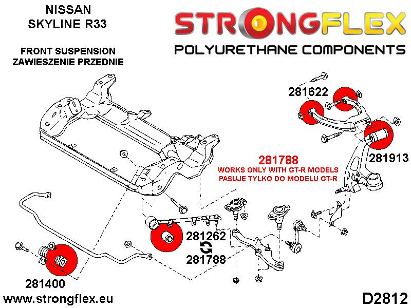 Full suspension bush kit R33 R34