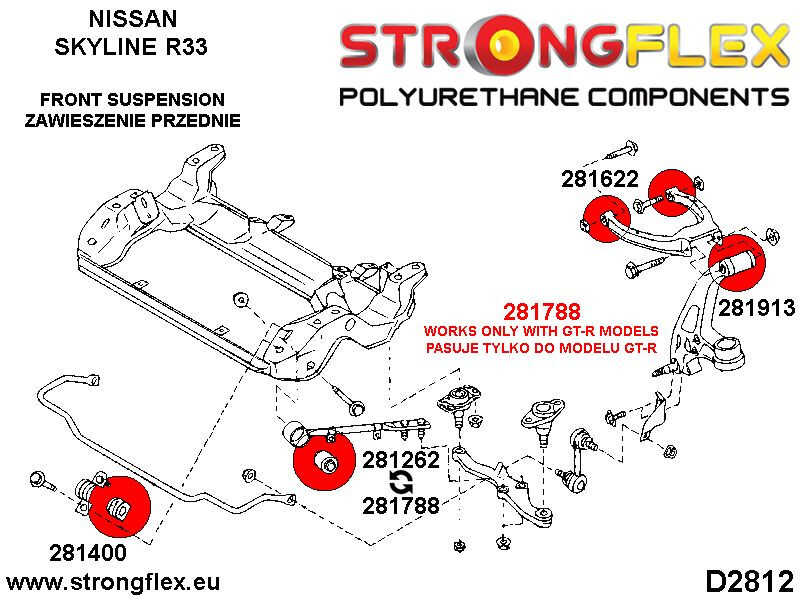 Full suspension bush kit R33 R34
