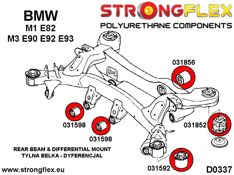 Rear diff rear mounting bush