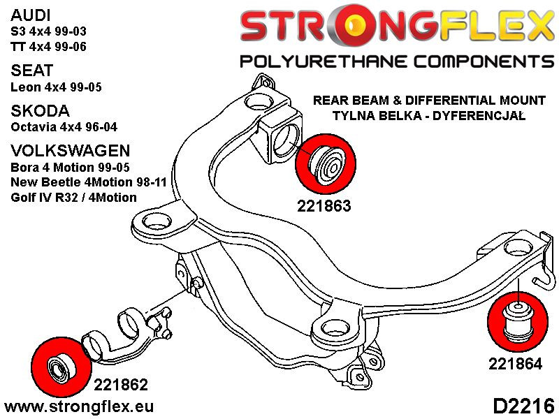 Rear diff mount - front bush