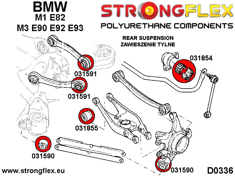 Rear anti roll bar bush SPORT