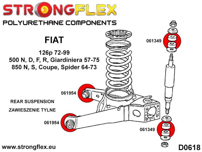 Rear trailing arm bush SPORT