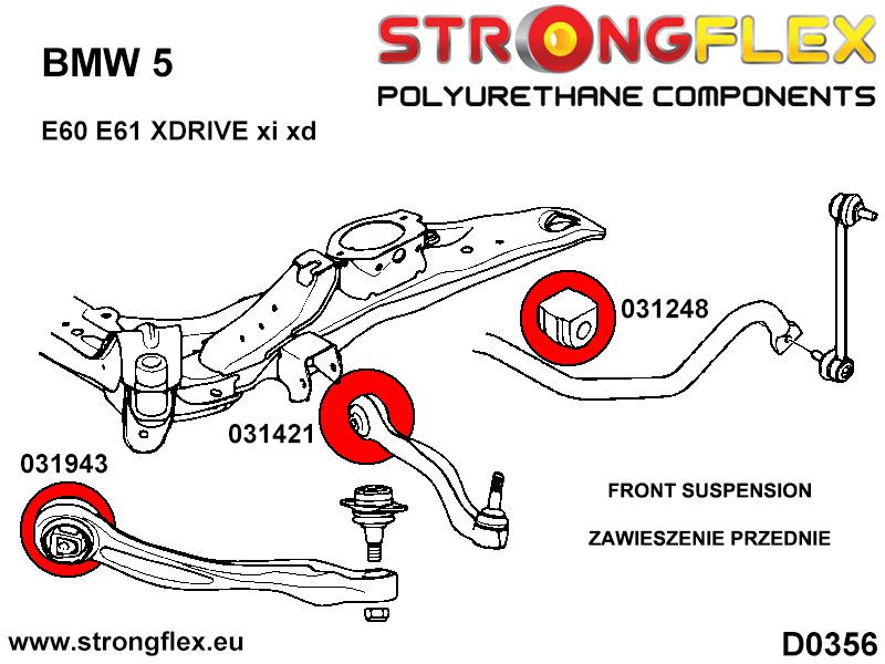 Front radius arm to chassis bush SPORT