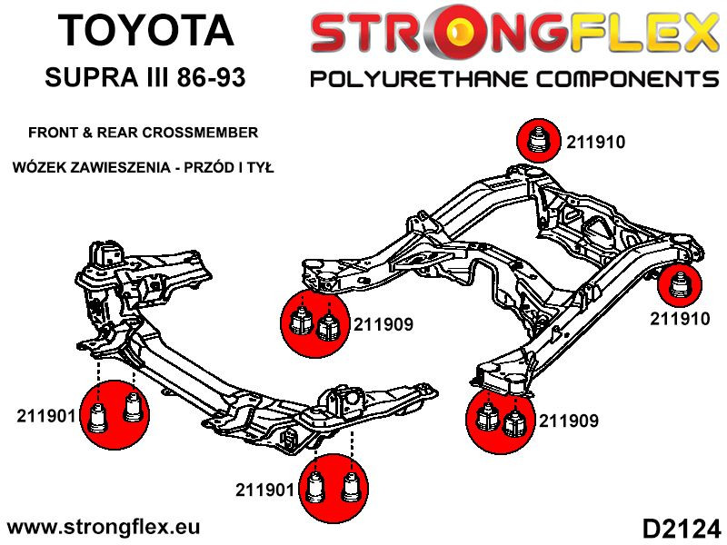 Toyota Supra MK3 Front subframe bush