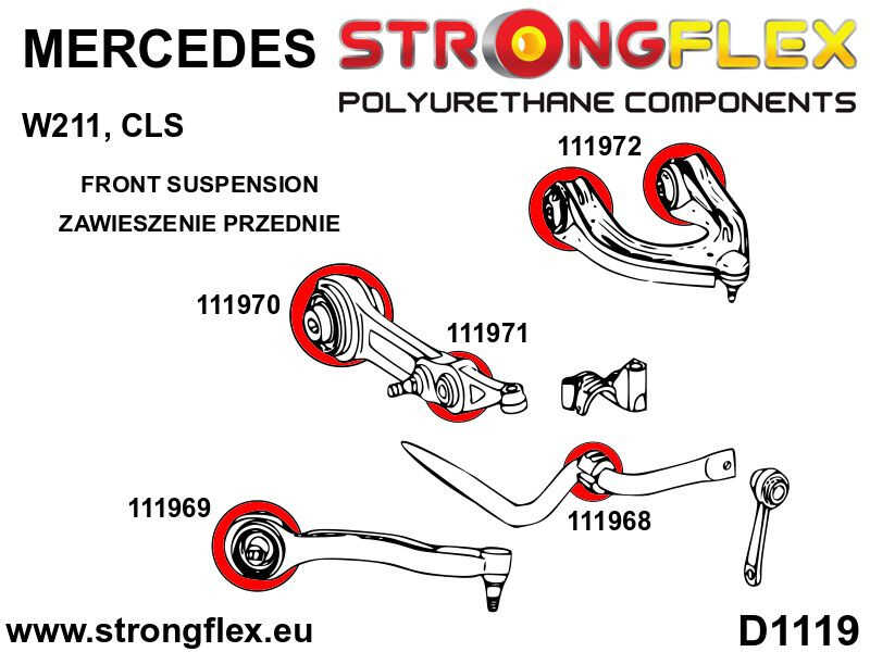 Front suspension - rear bush SPORT