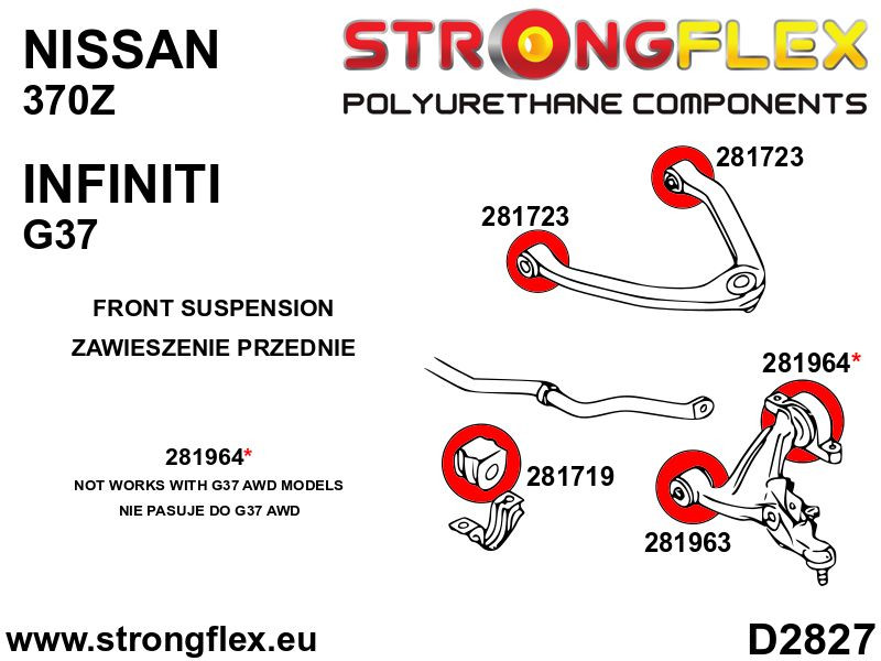 Front lower arm - rear bush SPORT