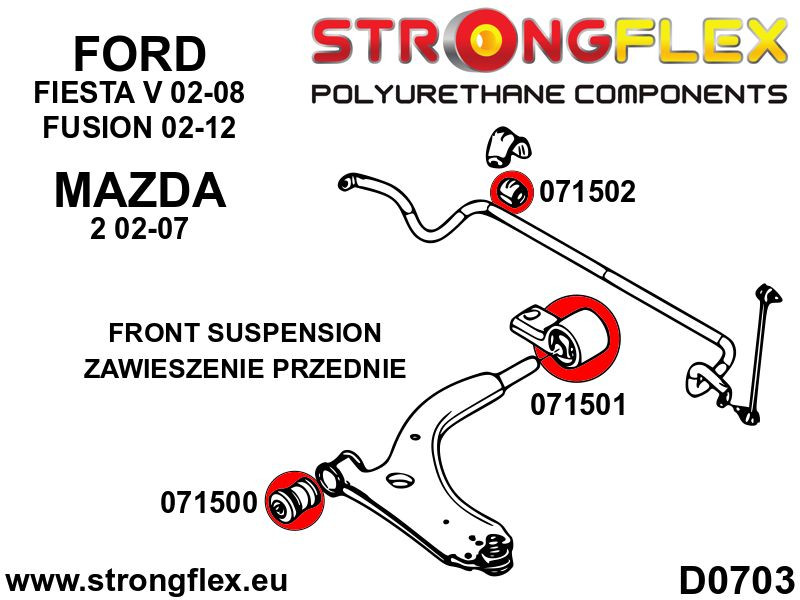 Front lower arm – front bush SPORT