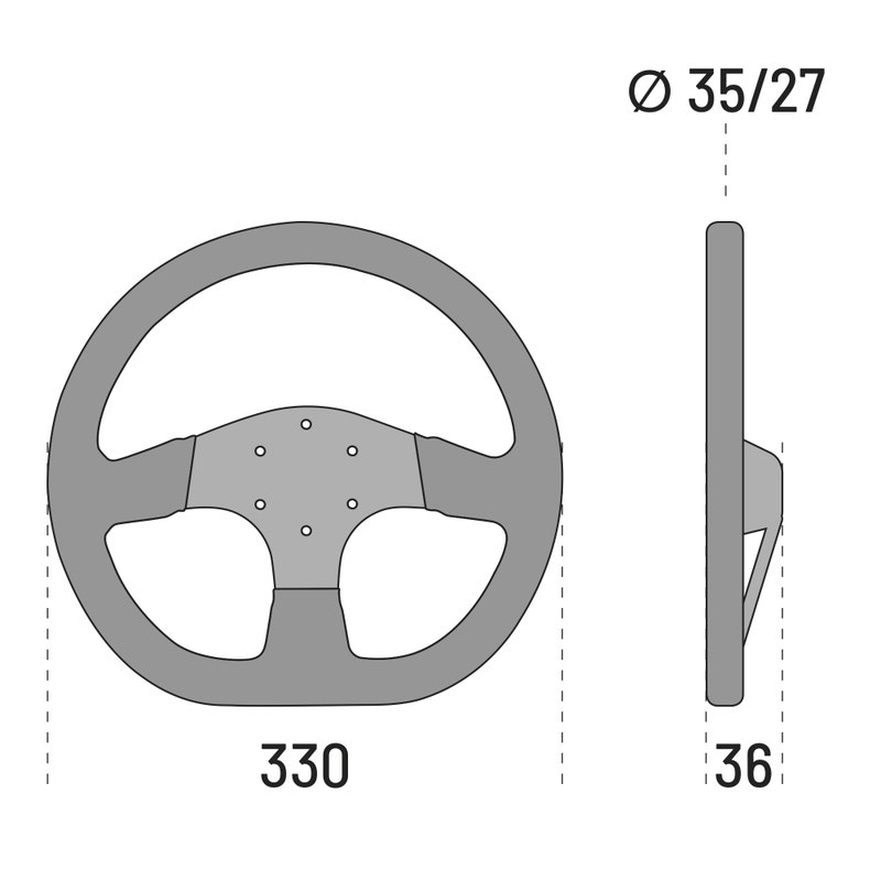 Sparco R353 Steering wheel Suede