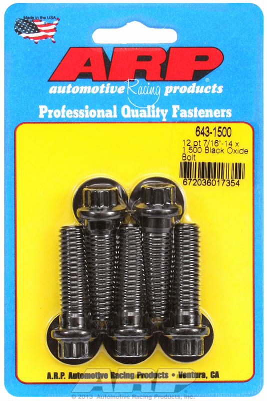 ARP 8740 "7/16""-14 x 1.500 12pt black oxide bolts" (5pcs)