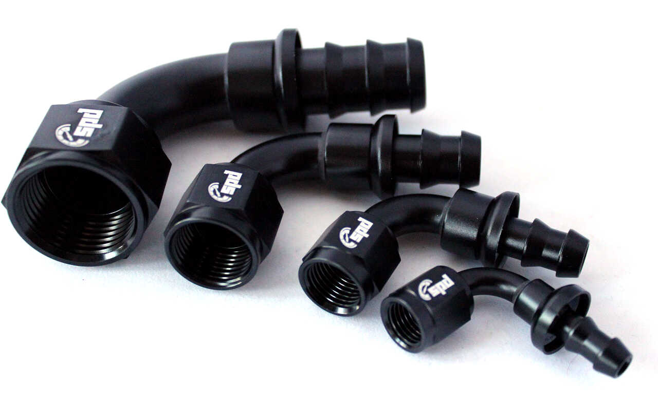 An4 hose end 30 ° Push On