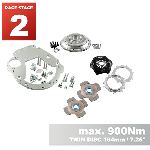 PMC RACE STAGE 2 BMW M50 M52 M54 S50 S52 S54 - BMW M57N HGD JGA- 184mm 7.25"