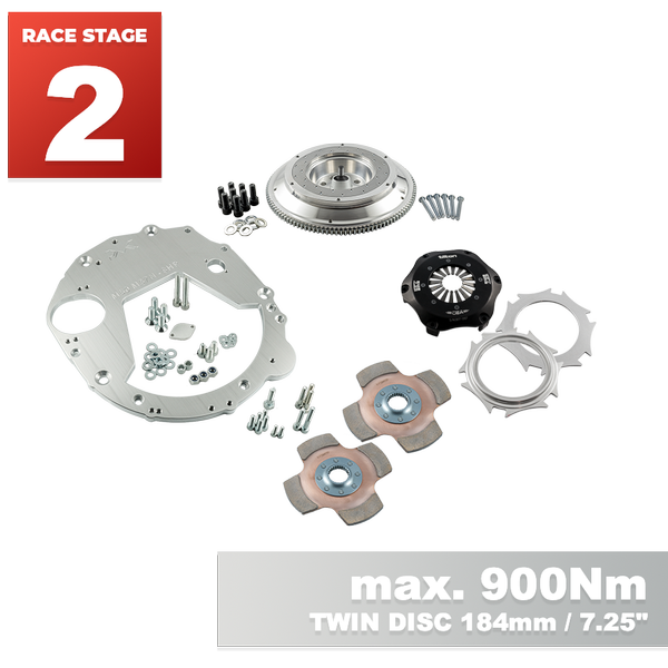 PMC RACE STAGE 2 BMW M50 M52 M54 S50 S52 S54 - BMW M57N HGU HGK - 184mm 7.25" (V)