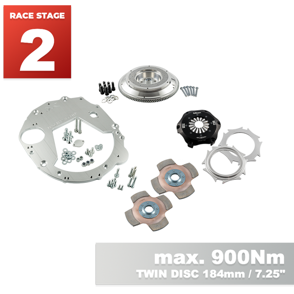 PMC RACE STAGE 2 BMW M50 M52 M54 S50 S52 S54 - BMW M57N HGD JGA - 184mm 7.25" (V)