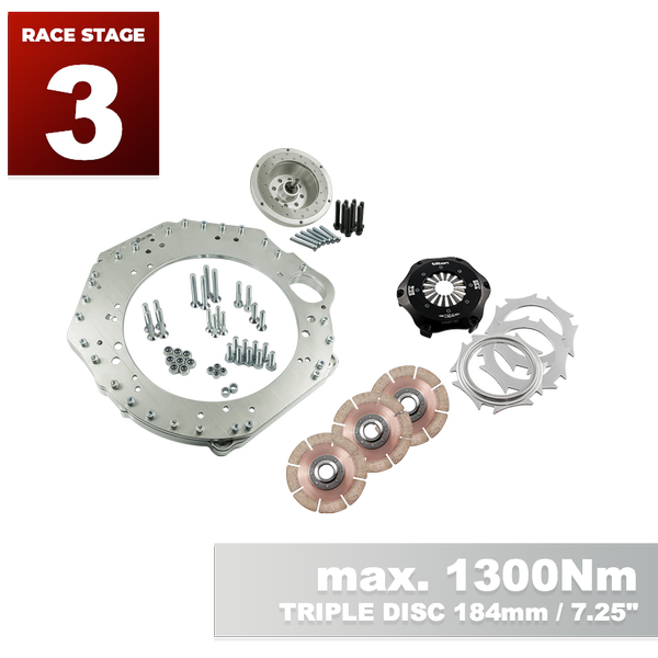 PMC RACE STAGE 3 GM Chevrolet LSX - BMW M57N HGU HGK / N54 - 184mm / 7.25"