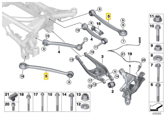 IRP Adjustable Camber Arms Lower, Rear BMW F87 M2, F80 M3, F83 M4 (Ver. 2)