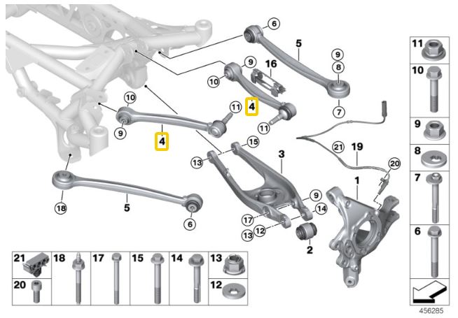 IRP Adjustable Camber Arms Upper, Rear BMW F87 M2, F80 M3, F83 M4 (Ver. 2)
