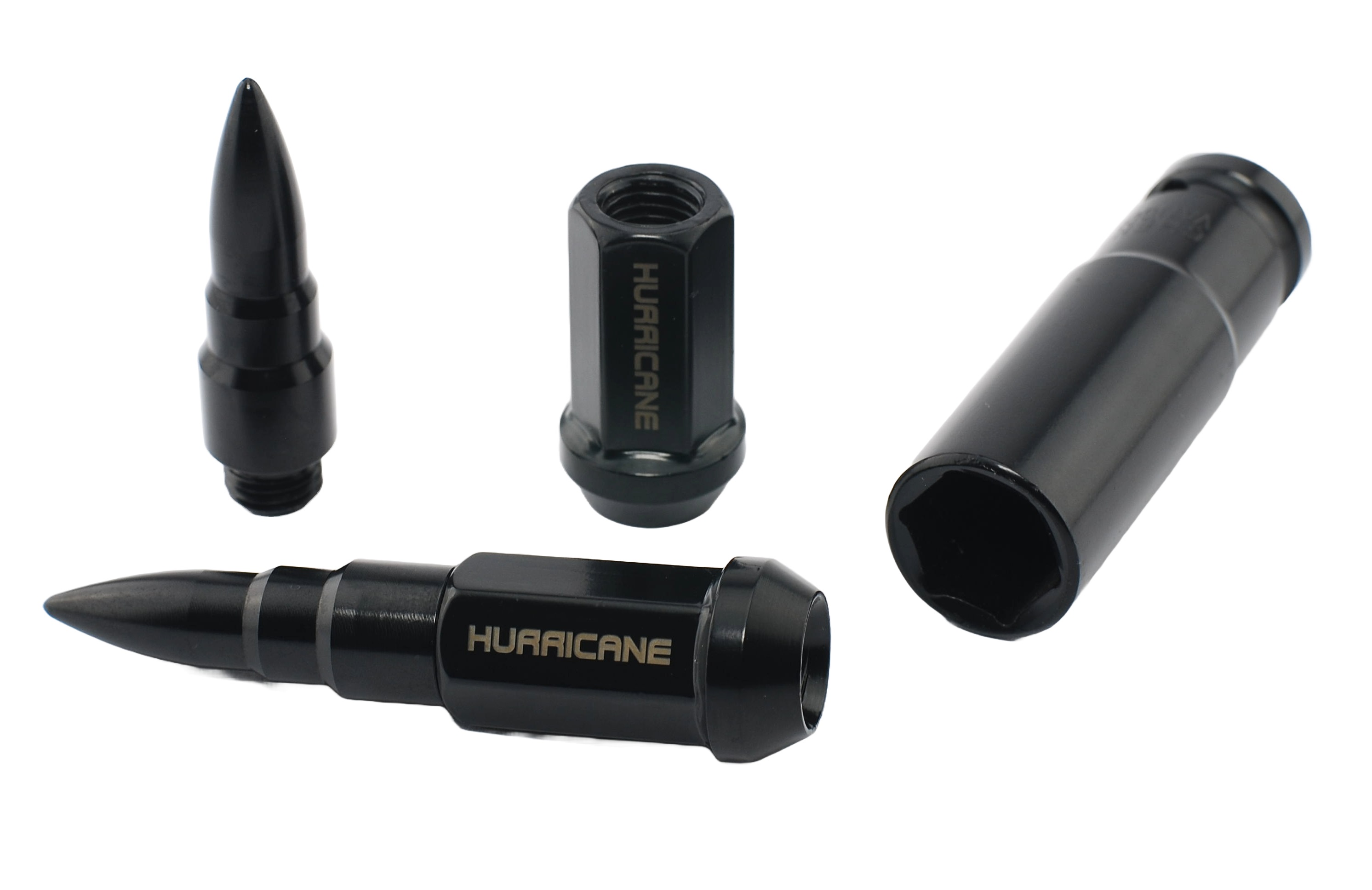 Wheel Nut Aluminum Black M12x1,25