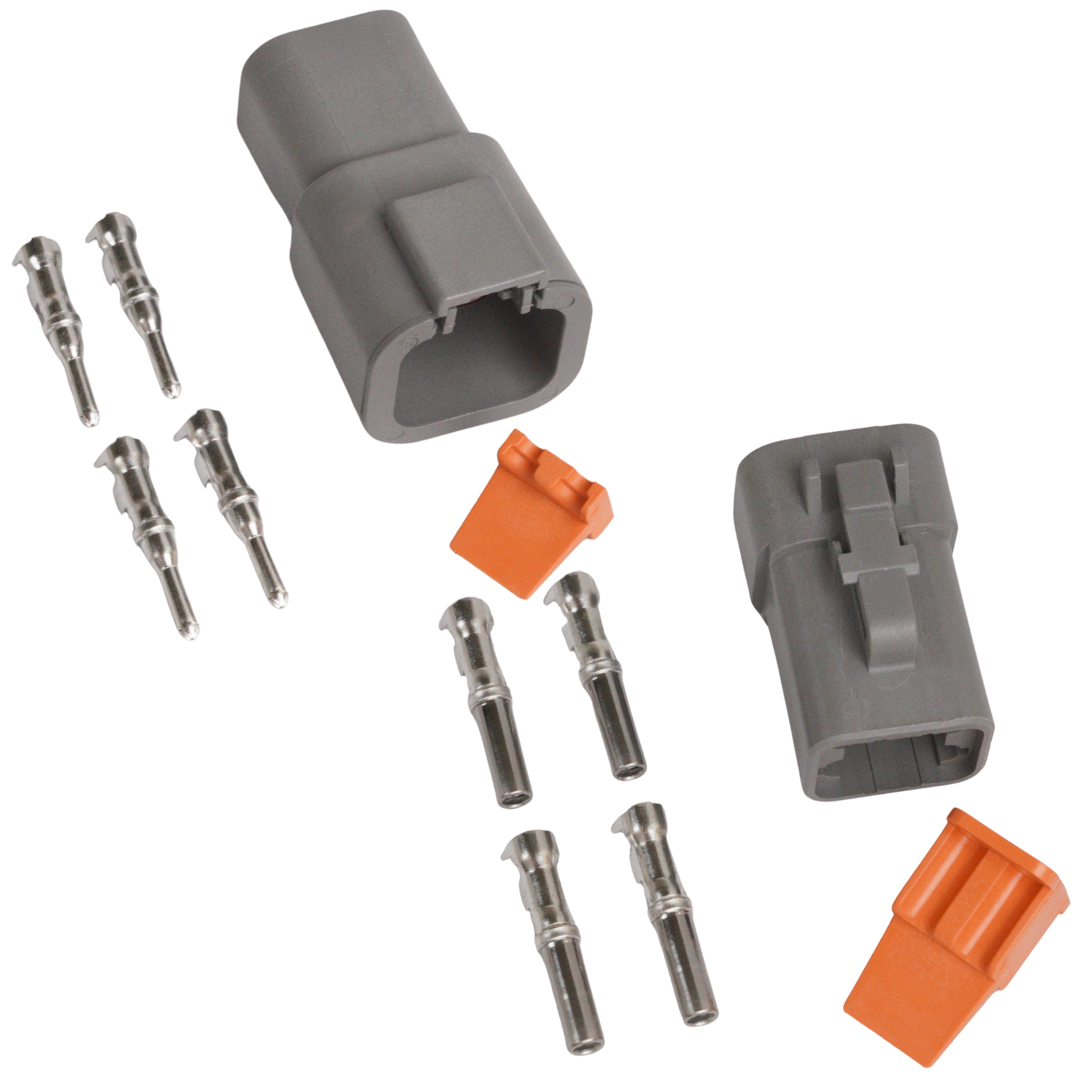 Connector 4-pin DTP series male + Female