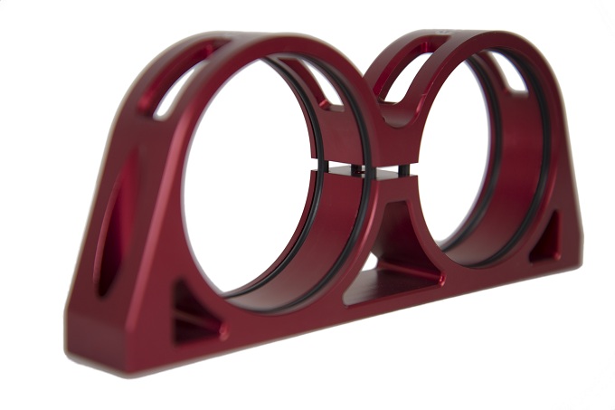 SPD billet double bracket 60mm red