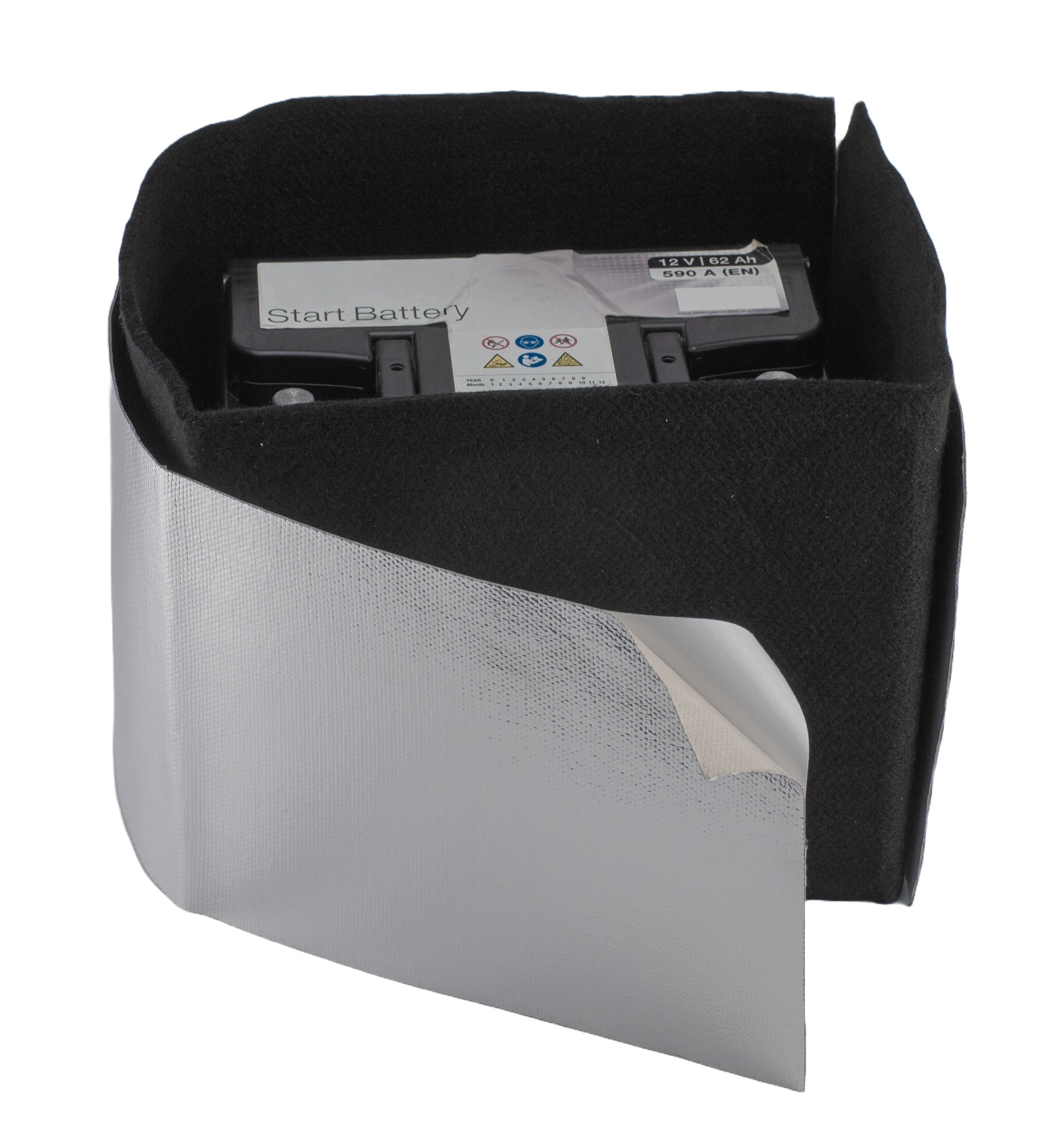 Hurricane heat protection for battery 200mm x 1000mm - Aluminum