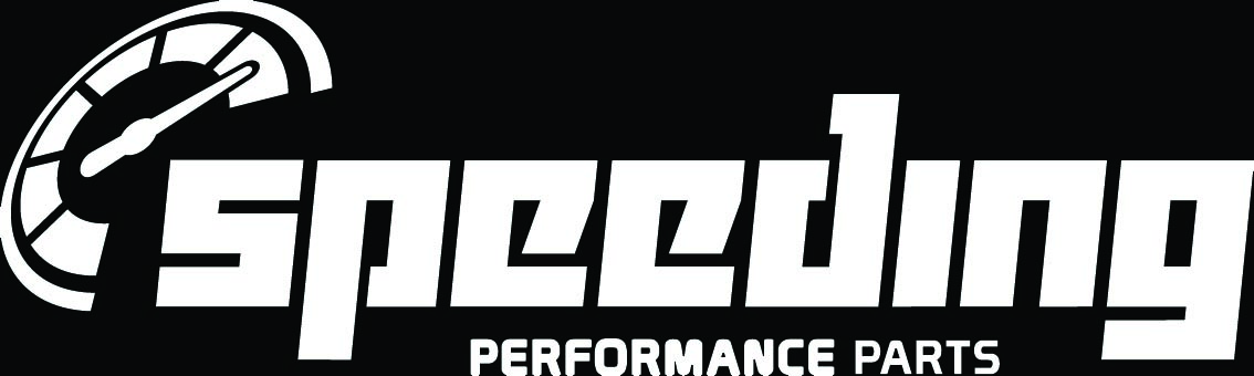 Speeding sticker white 60cm