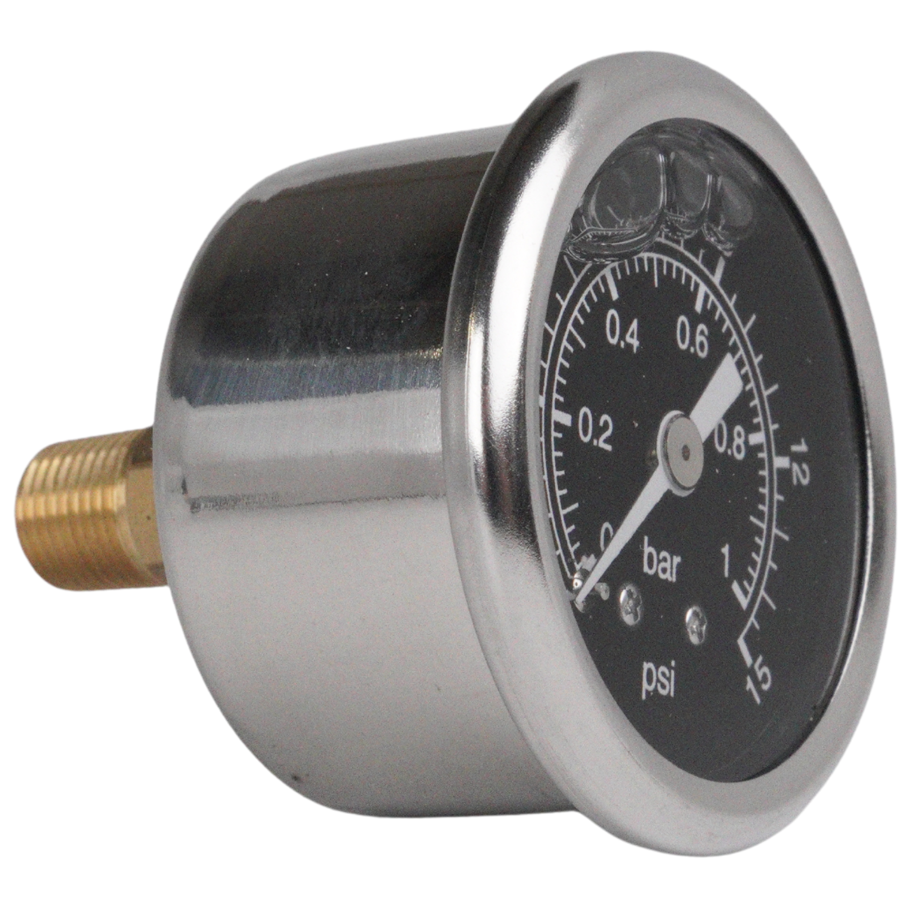 Fuel pressure gauge 0-1 bar (Carburetor) (0-15 psi)