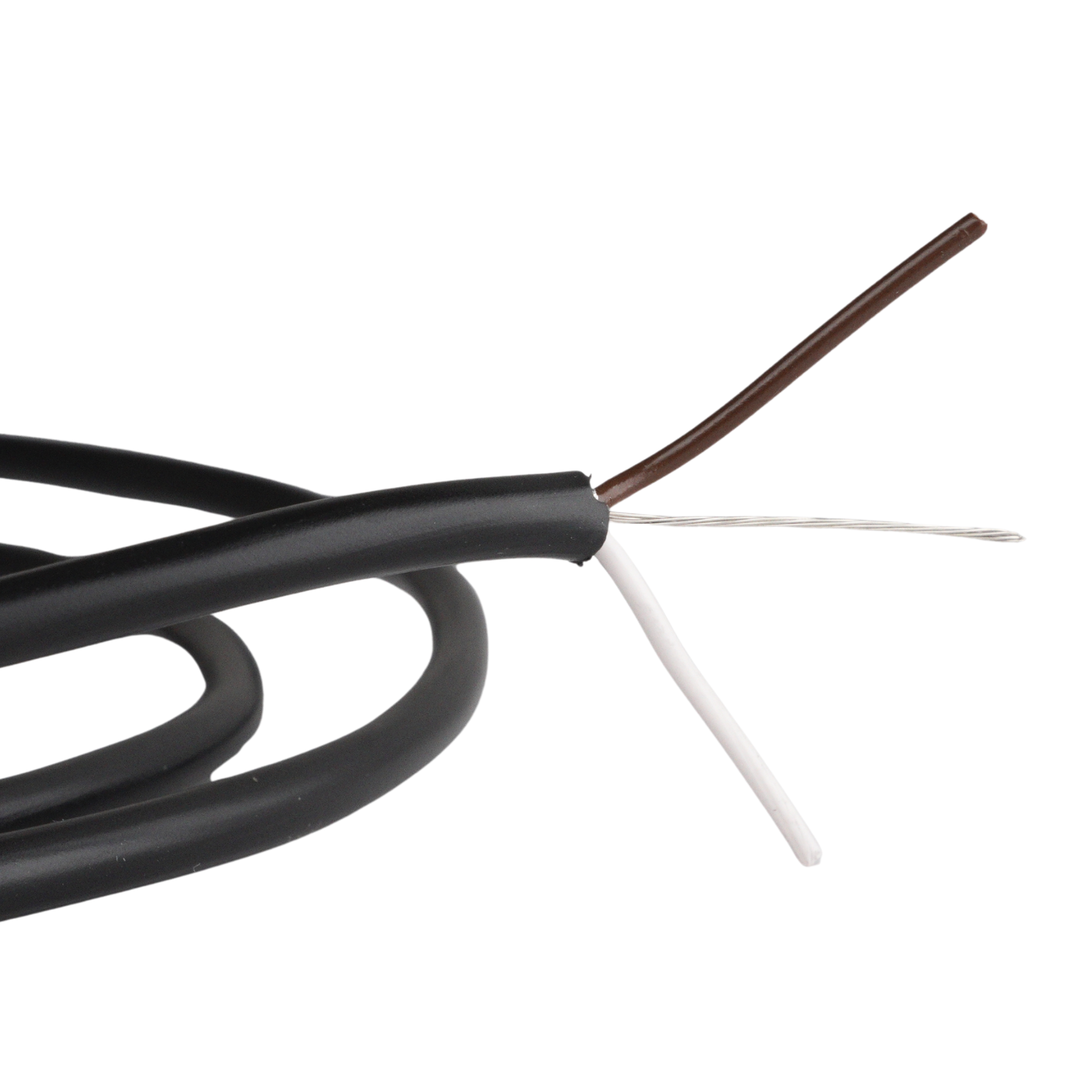 Shielded Cable 2-Wire Black