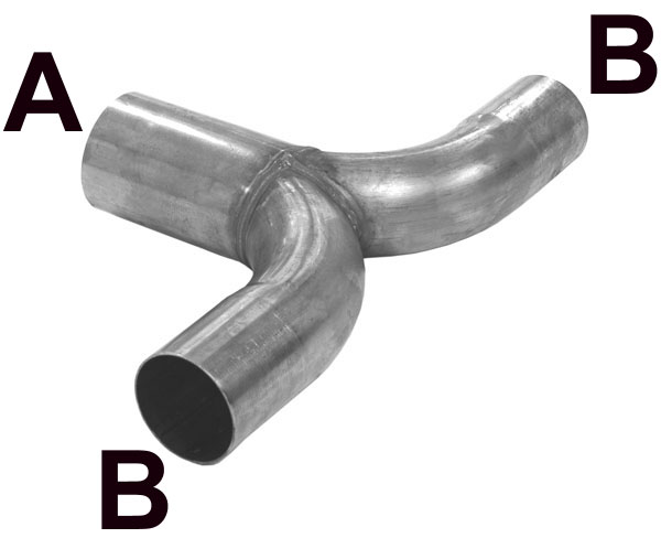T-pipe 63,5x63,5 Stainless