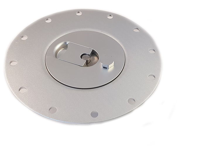 Billet fuel cap to suit fuel cell Silver