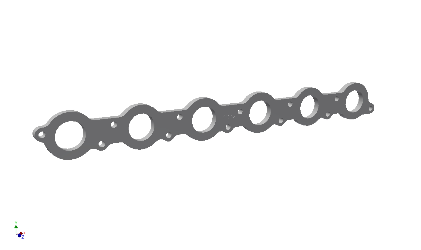 Exhaust flange Mercedes OM603 - 10mm