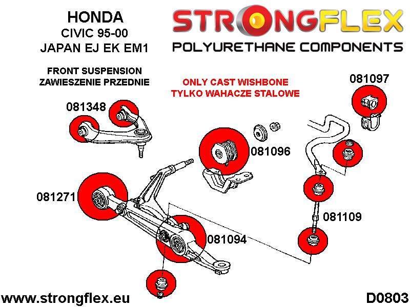 Front wishbone outer bush SPORT