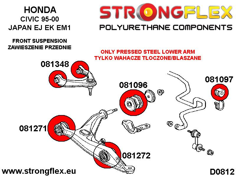 Front anti roll bar bush