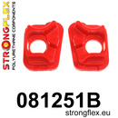 Engine front mount inserts