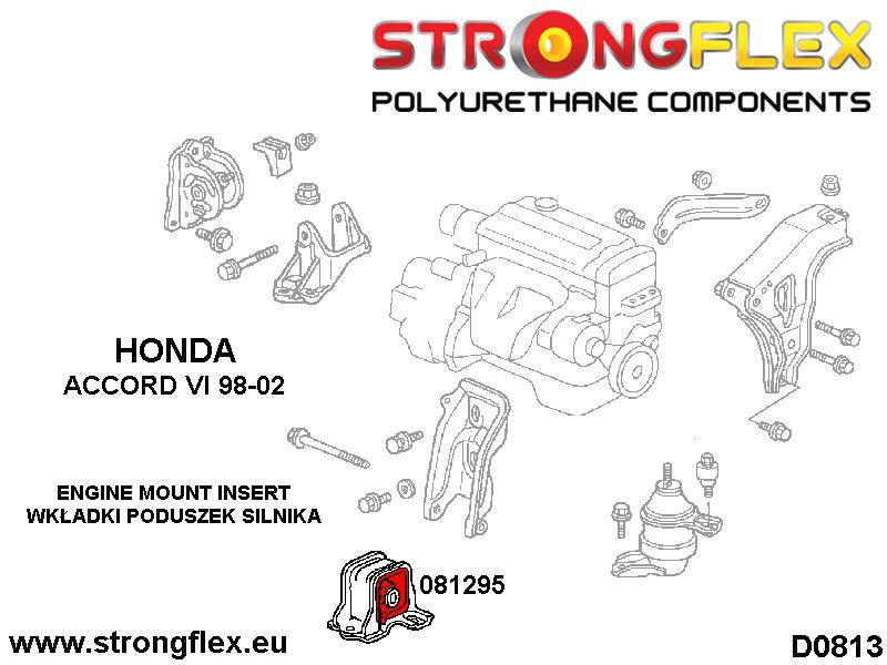 Engine front mount inserts