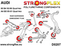Rear anti roll bar bush