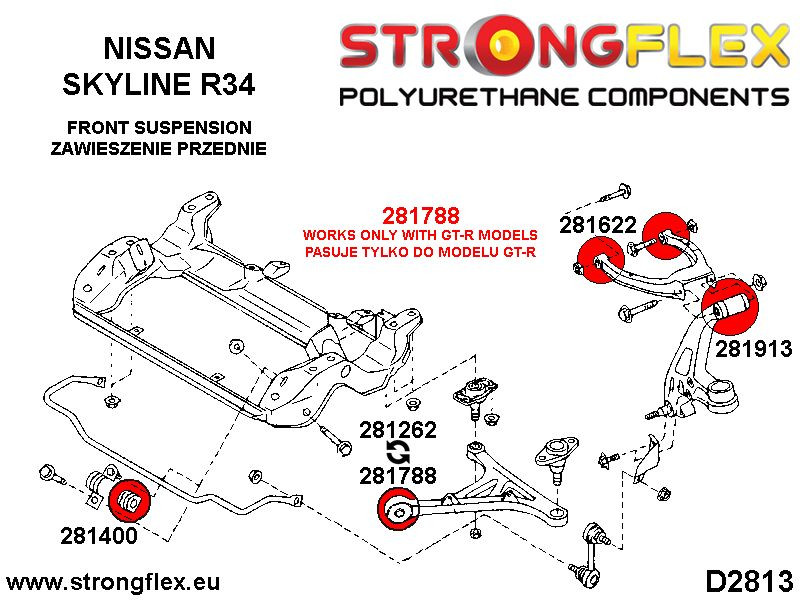Front anti roll bar bush