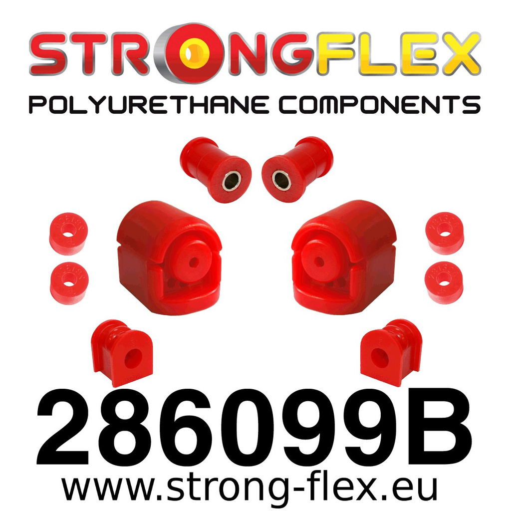 Set of front suspension polyurethane