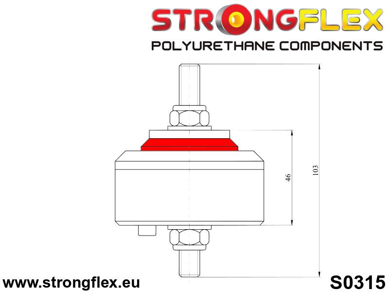 Engine mount BMW E21 E30 E12