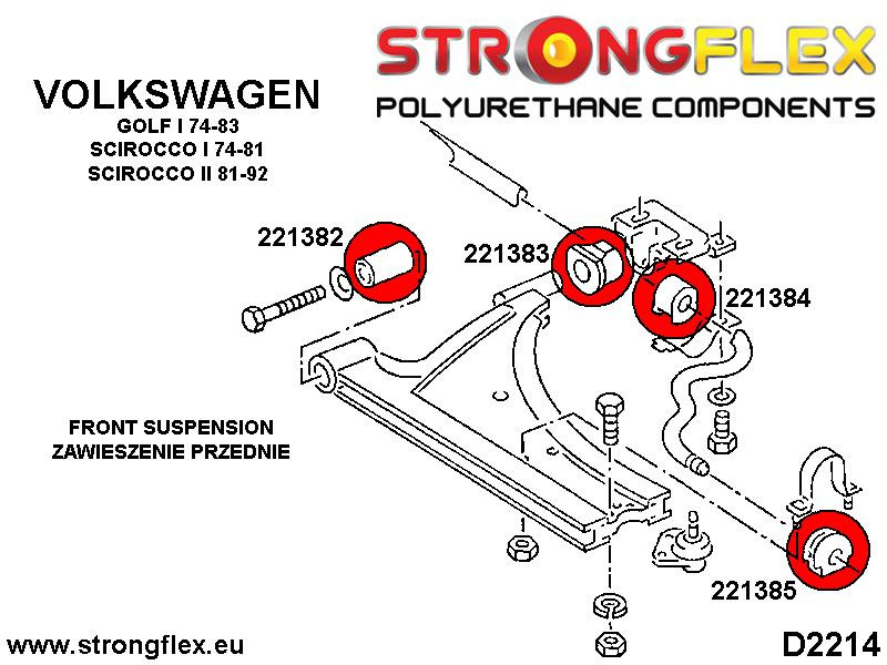 Front anti roll bar outer bush
