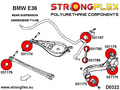 Rear anti roll bar link to arm bush