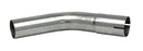 Bent exhaust tube 45° 1 3/4" Stainless (44,5mm)