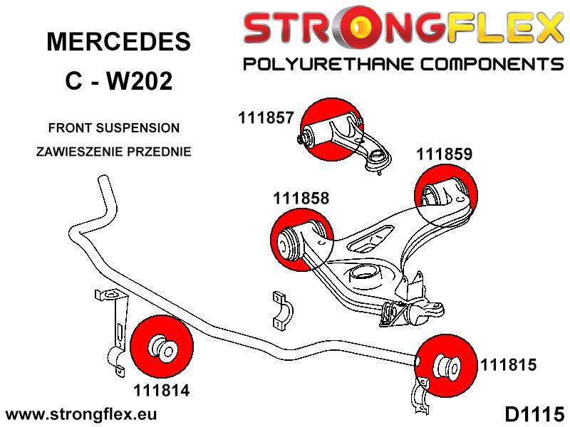 Front anti roll bar - outer bush SPORT