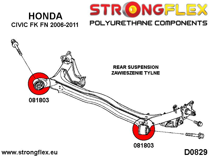 Rear beam bush SPORT