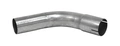 Bent exhaust tube 60° 1 3/4"  Stainless (44,5mm)