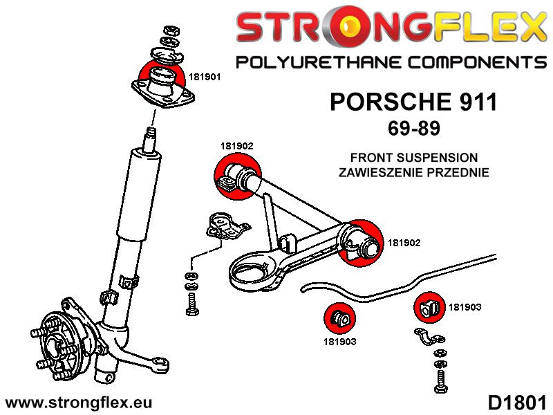 Front anti roll bar bush SPORT