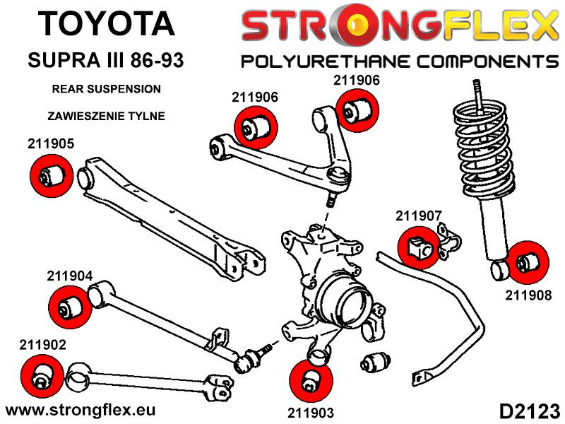 Toyota Supra MK3 Rear anti roll bar bush